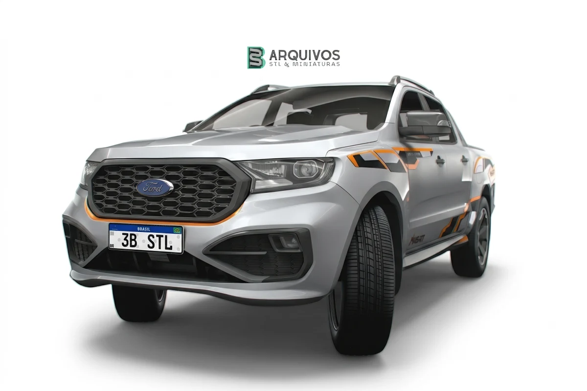 Modelo 3D STL - Ford Ranger MS RT Double Cab 2022 — foto 6